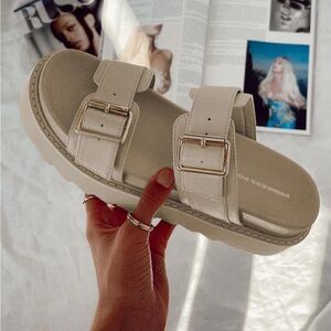 Princess Polly Ma Belle Sandals Cream